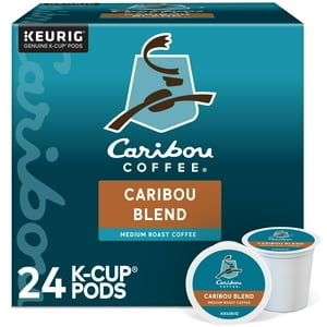Caribou Coffee Caribou Blend, Single Serve Coffee K-Cup Pod, Medium Roast, 48-Count For Brewers