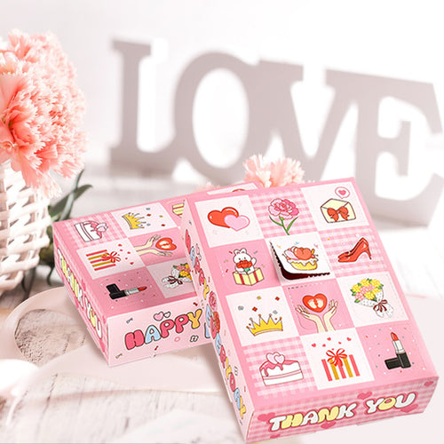 15PCS Bakery Gift Boxes With Dividers 12 Cell Paper Gift Box