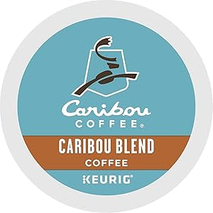 Caribou Coffee Caribou Blend, Single Serve Coffee K-Cup Pod, Medium Roast, 48-Count For Brewers